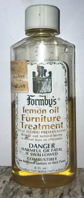 Formby's lemon oil Furniture Treatment DISCONTINUED 8oz Bottle  50% Full