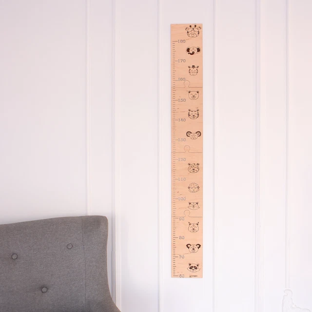 Wachstumstabelle Aus Holz 60-210cm - Höhenmesser Für Kinderzimmer
