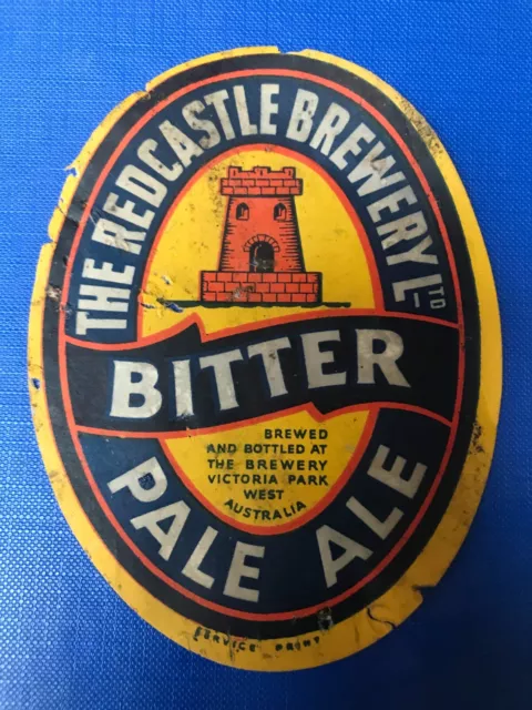 The Redcastle Brewery Ltd. Victoria Australia beer label