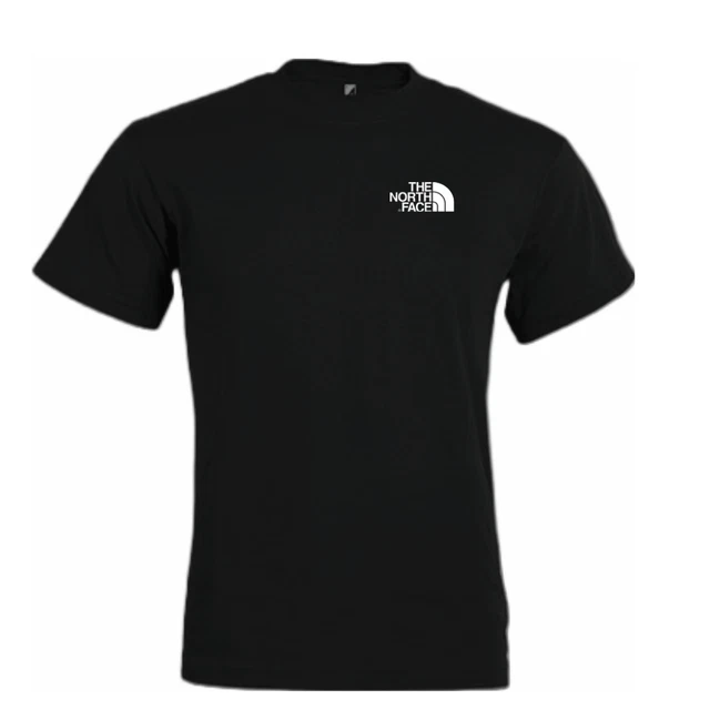 T-Shirt Uomo Donna The North Face Logo Maglia Nera Cotone