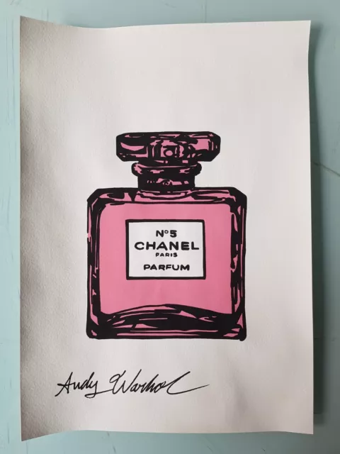 Andy Warhol Hand Signed. 'Chanel'. Watercolor On Paper. Pop Art