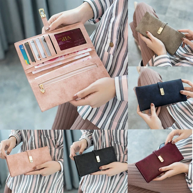 Fashion Women's Clutch Wallet Card Holder Case Purse Phone Holder Handbag US