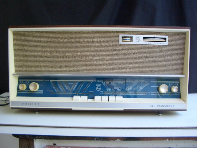 Ancien Poste Radio Philips ALL TRANSISTOR  TSF