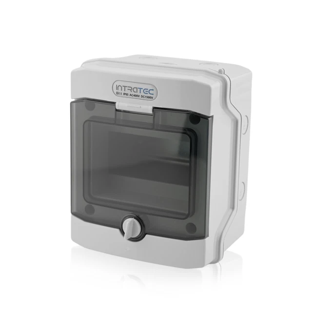 Tableau De Distribution 8 Modules – 193x240x95 Mm, IP40, Porte Transparente, EM Distribution