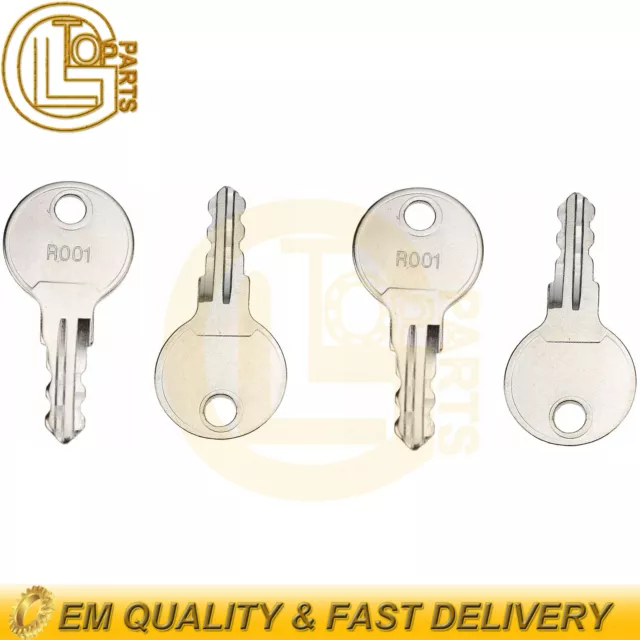 4 PCS For Southco R001 RV Keys, Southco RV Camper Trailer Keys R001