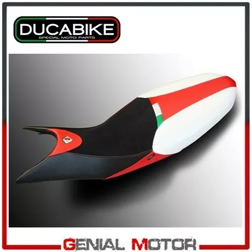 Saddle Cover Black-Red CSHM01DA Ducabike Ducati Hyperstrada 821 2013 > 2015