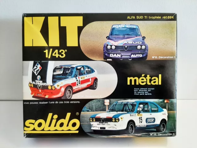 Voiture ALFA SUD TI Trophée  - Kit Métal Solido 1/43 - Réf 69K - (2)