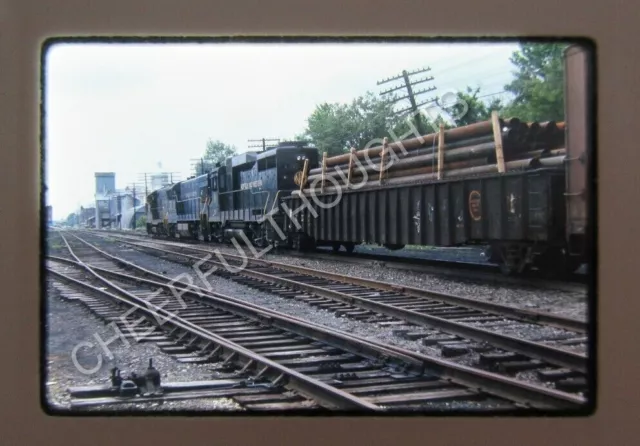 Original '69 Ektachrome Slide NW Norfolk Western TC-3 w/MP Gondola w/Load  34F11
