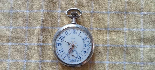 Montre Gousset Oméga Ancienne à Restaurer - Pièces Manquantes - Mécanique Manuelle