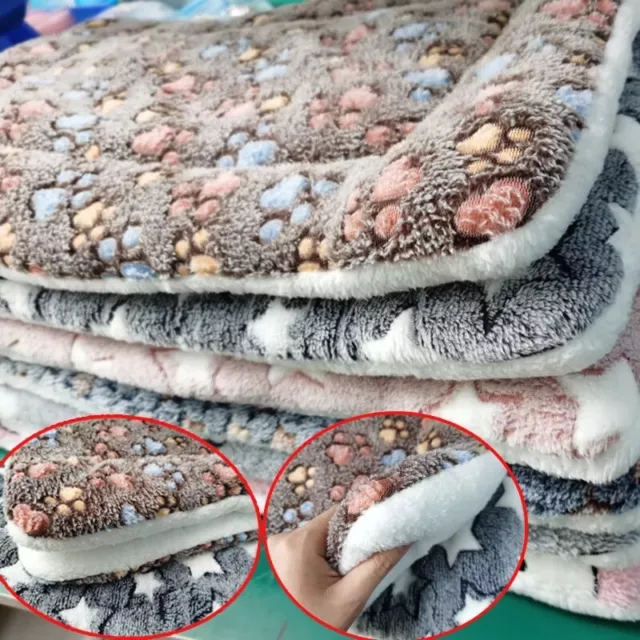 Pet Dog Bed Mat Self Warming Soft Flannel Pad Blanket Cat Bed Cushion Washable 7