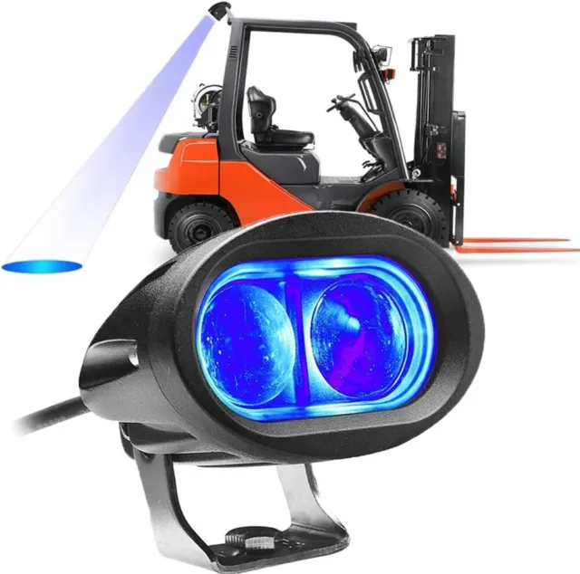 1x LED Forklift Light Blue Safety Light 20W Warehouse Safe Warning Light 10V-80V