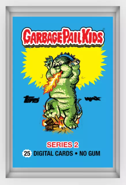 2020 Topps WAX DIGITAL Garbage Pail Kids Series 1 Pack NFT GPK Unopened 25 Cards