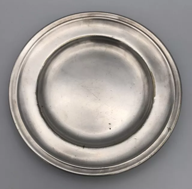 ASSIETTE, PLAT De SERVICE Rond Ancien Métal Argenté Poinçon D’Orfèvrerie ERCUIS