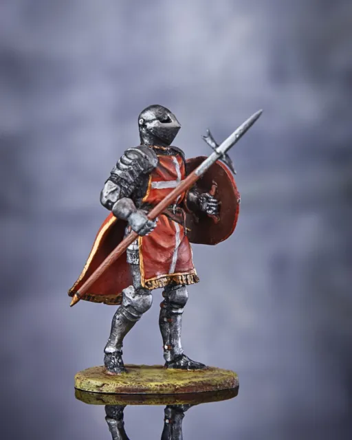 Toy Soldier Knight Hospitaller Collectible Miniature Painted 1/32scale 70mm