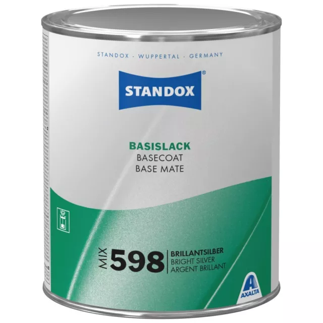 Standox Standocryl Basislack Mix 598 Brillant Silber 1 Liter