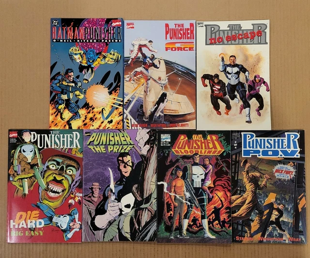 Punisher Lot of 7 TPB Batman, Bloodlines, POV, The Prize, etc. NM- avg
