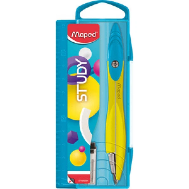 Zirkelkasten STUDY FANCY, 2-teilig, farbig sortiert Maped 194500 (3154141945007)