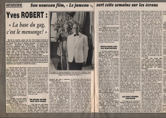 Coupure de presse Clipping 1984 Yves Robert  (2 pages)