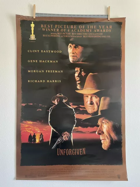 Vintage 1992 “UNFORGIVEN” Movie Poster (27x40) Clint Eastwood