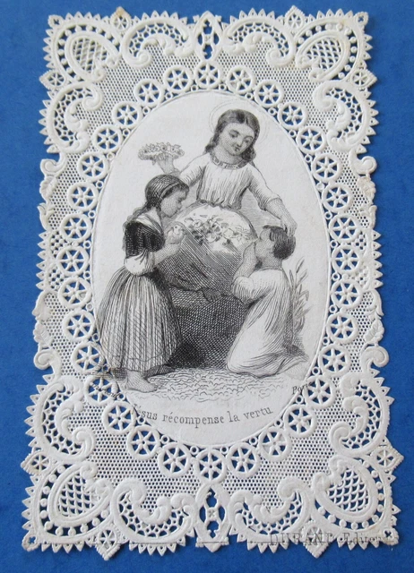 Imágenes Religiosas - ANCIENNE IMAGE PIEUSE - DENTELLE - OLD DEVOTION IMAGE - LACE - édit