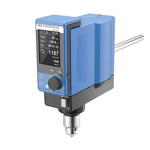 NEW ! IKA Eurostar 60 CONTROL Overhead Stirrer, Max. Stirring 40L, 4440001