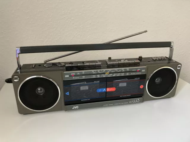 JVC RC-W3L / COURROIES NEUVES / Boombox Ghetto Blaster RECHERCHE DES CHANSONS 2