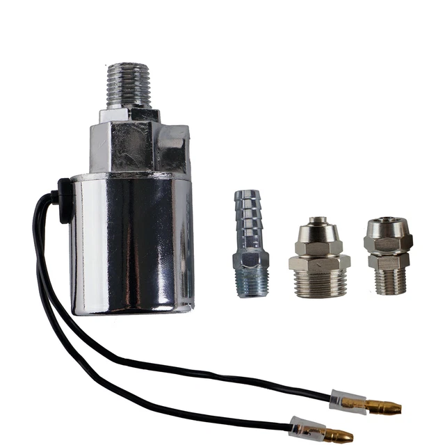 FARBIN Air Horn Solenoid Valve 1/4" NPT 12V/24V Universally Train Air Horn Valve