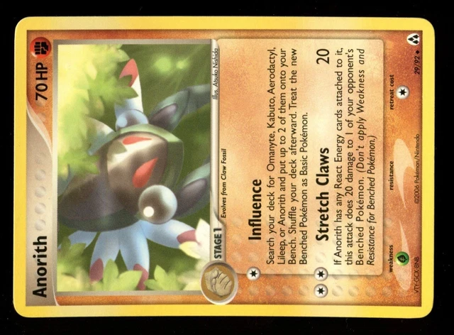 Pokemon Ex Legend Maker Unco #29/92 Anorith