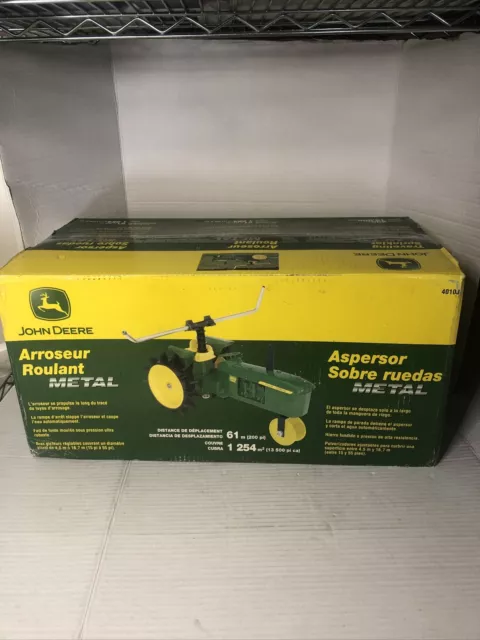 NEWJohn Deere Traveling Sprinkler Tractor Die-cast Iron 4010J 200ft 13,500sq ft