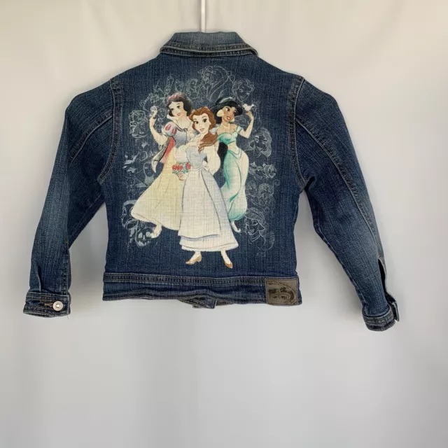 Disney Store Studio Collection Princess Denim Jacket FOR TODLER GIRLS SIZE S 5/6