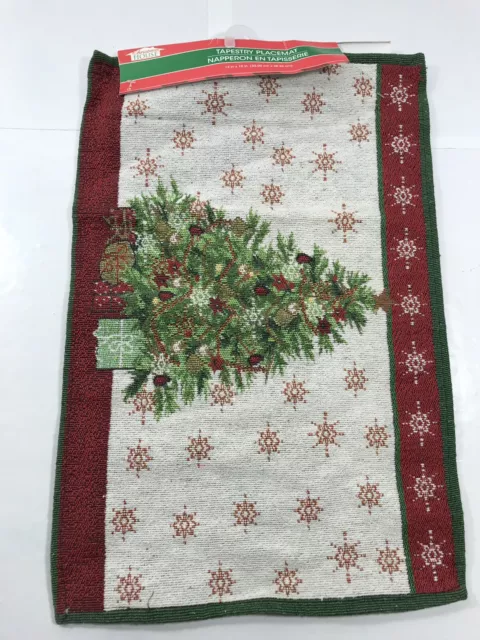 1pc Christmas Holiday Tapestry Placemat Christmas Tree Holiday Decoration Decor