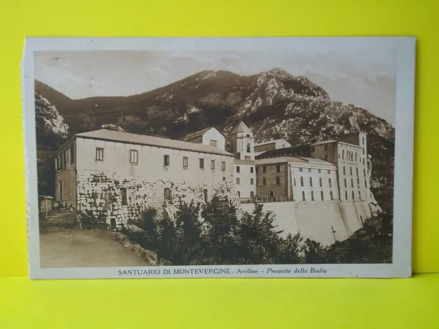 MERCOGLIANO: santuario di Montevergine - prospetto della Badia 1938