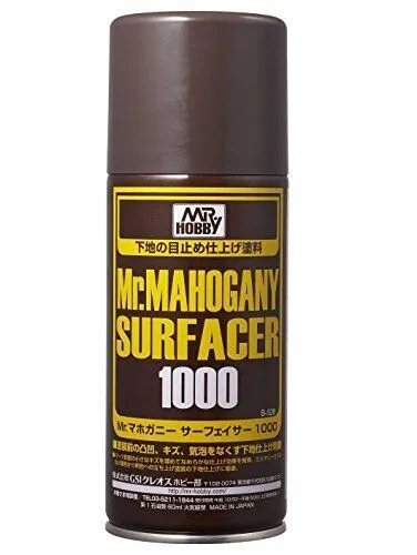 Mr. Hobby B528 Mr. Mahogany Surfacer 1000 Spray Paint 170ml - US