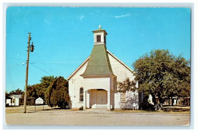 c1950s First Christian Church Johnson City Texas TX Unposted Postcard