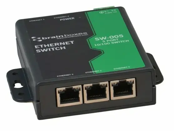 SW-005 5 Port Unmanaged Ethernet Switch Wall Mountable