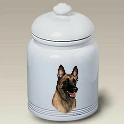 Belgian Malinois Ceramic Treat Jar TB 34251