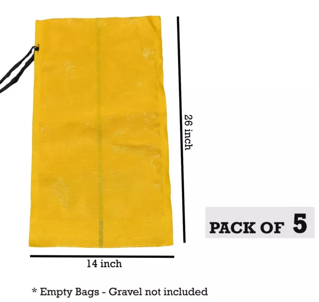 Sandbaggy -5 -14x26 Long-Lasting Empty Sandbags For Sale- Sandbag Sand Bags Bag