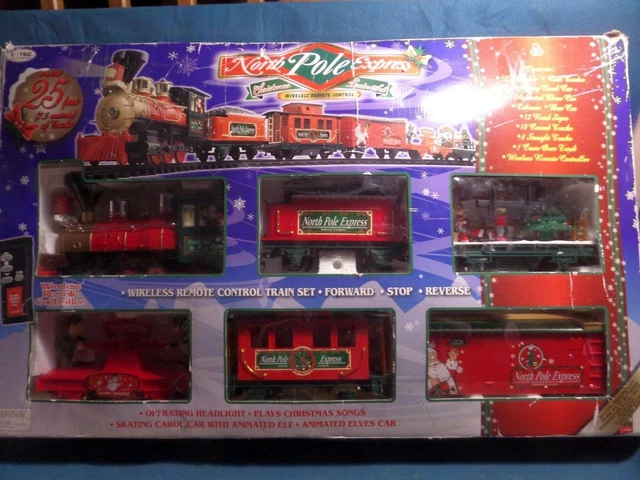 Eztec 37260 g scale north sales pole express christmas train set