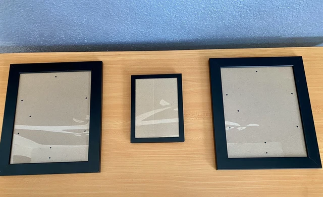 Set of Vintage Picture Frames.  Two 10 X 12 and One 5 1/2 X 7 1/2