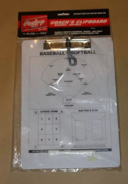 Rawlings Coaching Clipboard – Baseball Softball – New