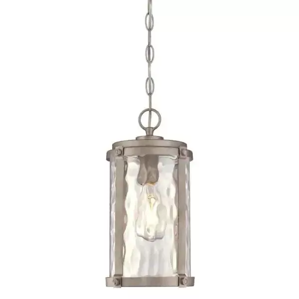 Westinghouse 6358700 Armin One-Light Pendant, Weathered Steel Finish