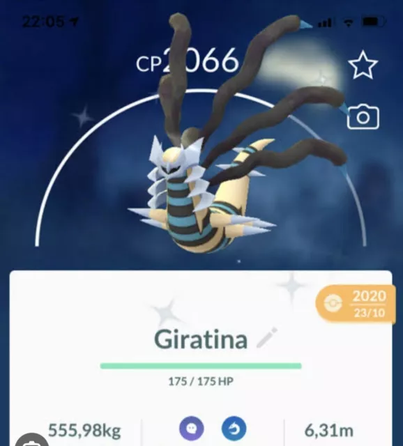 Pokémon Go shiny Giratina altered ~ WEATHER BOOSTED~ reliable service ~