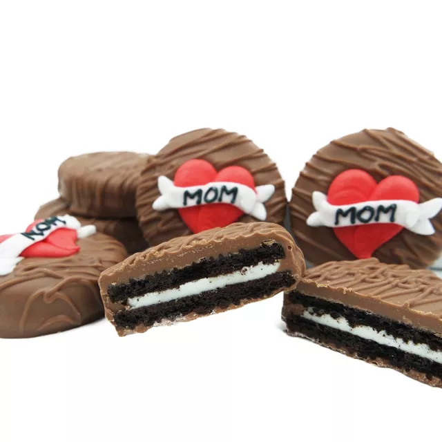 Philadelphia Candies Mom Heart Gifts For Mom Milk Chocolate OREO® Cookies 8 Oz