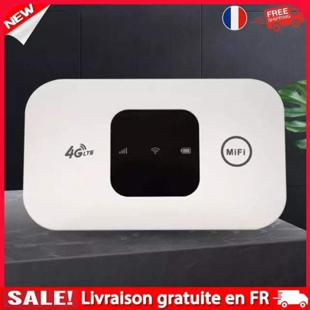 Portable 4G WiFi, 150Mbps LTE Routeur sans Fil Box 2.4G avec Batterie  Rechargeable 2100mAh, Portable avec Emplacement pour Carte SIM pour Trave :  : High-tech