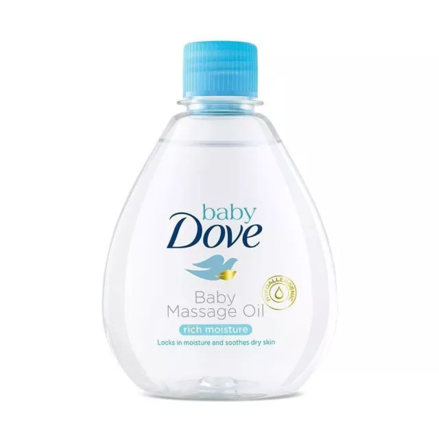 Huile de massage pour bébé riche et hydratante Baby Dove - (200 ml)