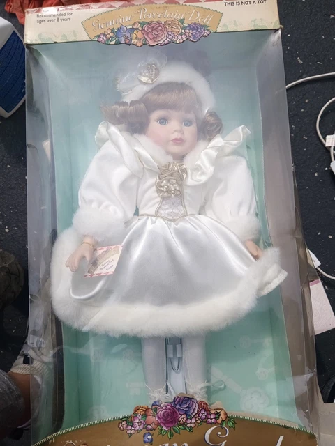Brianna Genuine Porcelain Doll : Victorian Garden collectible 17 inch vintage
