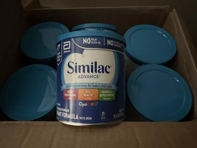 (6 Pack) Similac Advance 1 Stage Infant Formula with Iron 12.4 Oz
