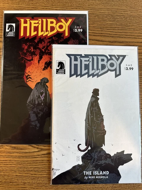 HELLBOY The Island #1 & 2 Mike Magnola Dark Horse Comics Lot Run VF/NM