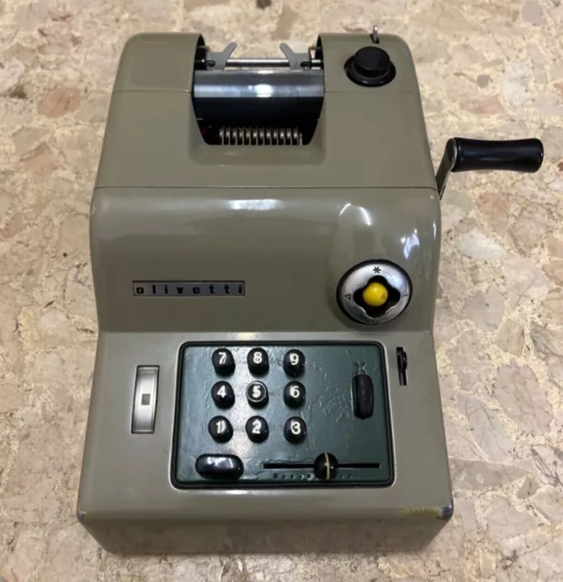 Macchina Calcolatrice Olivetti Summa 15 Vintage