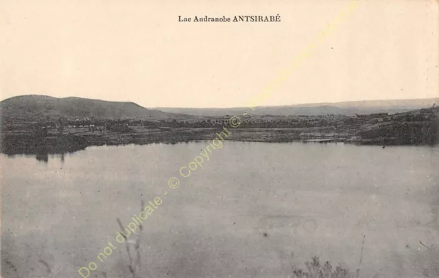 cpa MADAGASCAR ANTSIRABé lac ANDRANOBE